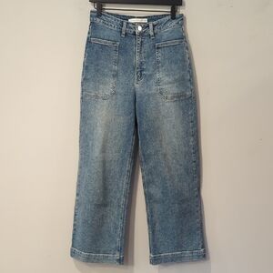 Altar'd State Layla Wide Leg Jeans size 28 Patch Pockets